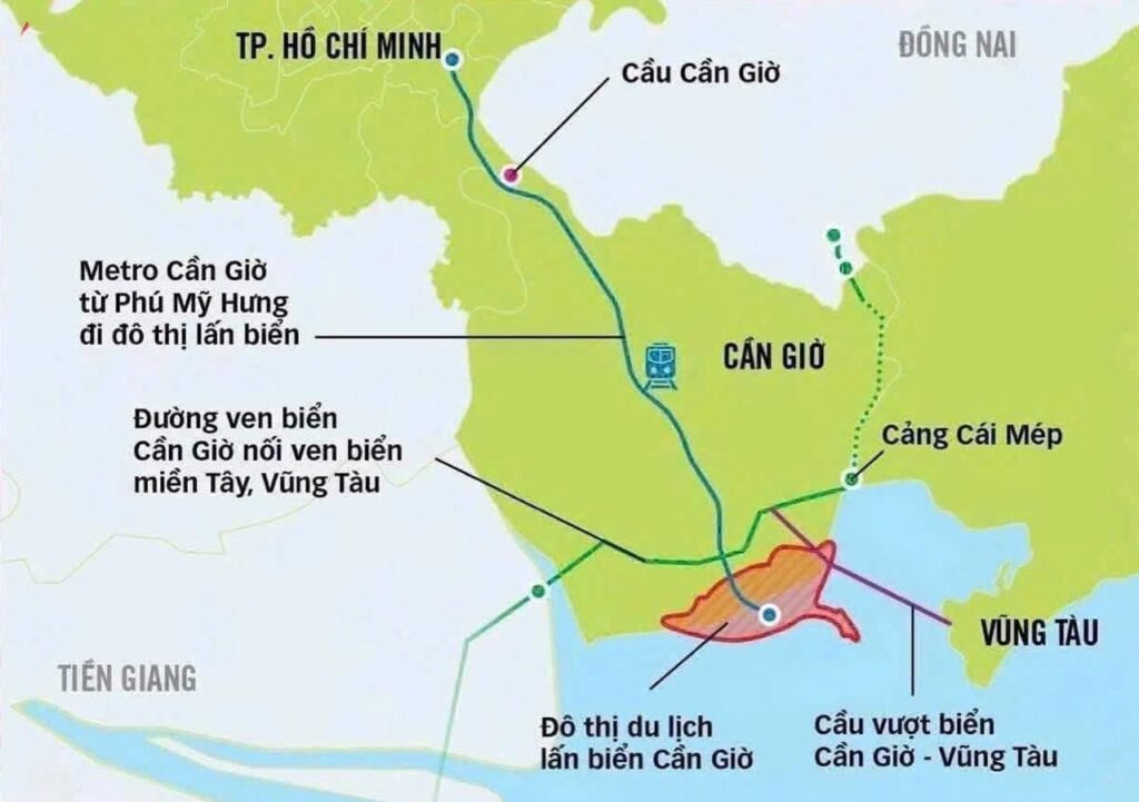 Bản đồ vị trí Vinhomes Cần Giờ