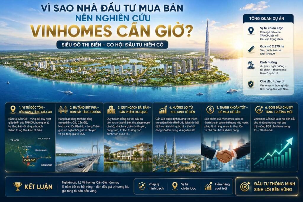 Nhà đầu tư mua bán nên nghiên cứu Vinhomes Cần Giờ
